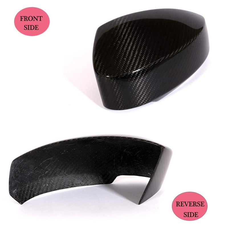MCARCAR KIT Real Carbon Fiber Mirror Cover Caps Fit for Nissan 350Z Z33 Coupe Convertible 2003-2009 Add-on CF Door Rearview Mirror Caps Car Exterior Outside Shell - Image 5